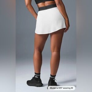 Alo Match Point Tennis Skirt white